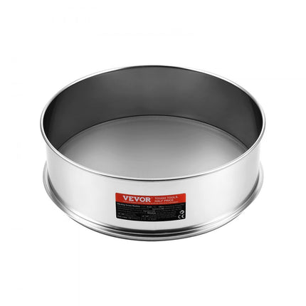 VEVOR meelzeef roestvrijstalen zeef fijnmazig fijne keukenzeef 80 mesh meelzeef