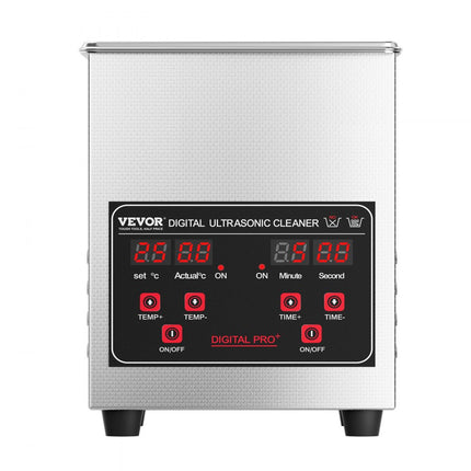 VEVOR 1.3L Ultrasone reiniger 50W Reinigingsmachine Timer Mand en verwarming 40 kHz