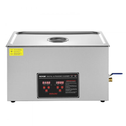 VEVOR ultrasoonreiniger ultrasoon roestvrijstalen reinigingsapparaat 752 W, 30 L ultrasoon reinigingsapparaat met digitaal display 0-30 minuten, ultrasoon reinigen voor sieraden, brillen, horloges enz.