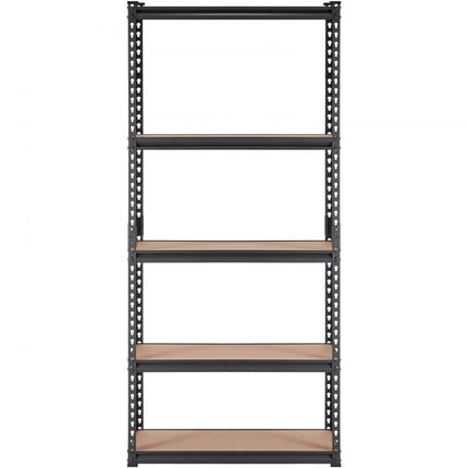 VEVOR Opbergrek 907,2 kg Totale laadcapaciteit 181,4 kg per plank Kelderrek SPCC Koolstofstaal + MDF-paneel Inhaakrek 90x45x182,88cm Werkplaatsrek Heavy Duty rek Kelderrek Plank Verstelbaar