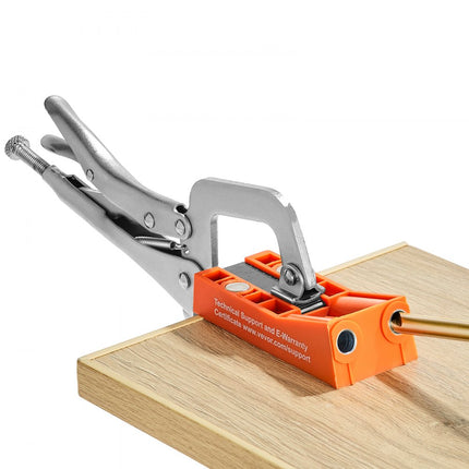 VEVOR 50 stuks Pocket Hole Jig Kit Double Pocket Hole met Square Drive Bit & C-klemmen, Doweling Aid Drill Jig voor het boren van Pocket Gaten en Schuine Gaten, Boorhulp voor Houtbewerking