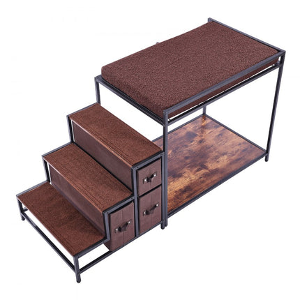 VEVOR stapelbed huisdieren raamzit hondentrap slaapbank 1245x500x660mm