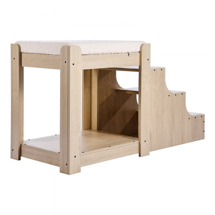 VEVOR stapelbed huisdieren raamzit hond trap slaapbank 120x50x65cm