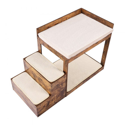 VEVOR stapelbed huisdieren raamzit hondentrap slaapbank 1111x508x722mm