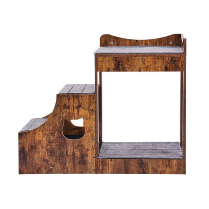 VEVOR stapelbed huisdieren raamzit honden hondentrap 3 treden 830x450x675mm