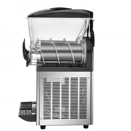 VEVOR Frozen Drink Machine 2X15 L Commerciële Slush Machine 890W Margarita Machine van Roestvrij Staal, PC en ABS met Efficiënt Koelen, 3 Zijden Effectief Warmteafvoer Perfect voor Ijskoude Drankjes