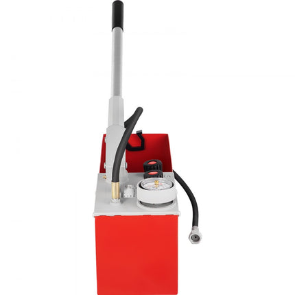 VEVOR Hydrostatische Druktest Pomp, Test tot 25 Bar/2,5 MPa, Tank van 3,2 Gallon, Testpomp Druktestpomp met 2-delige Meter & R 1/2 inch Aansluiting, voor het Testen van Vloeistofdruk in Pijpleidingen