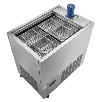 VEVOR Commerciële ijsmachine, 4 vormenset, 120-delige ijslollymachine, roestvrijstalen ijslollymaker, ijsstokijsmachine voor bars, cafés, melktheewinkels (30-delige / vormset)