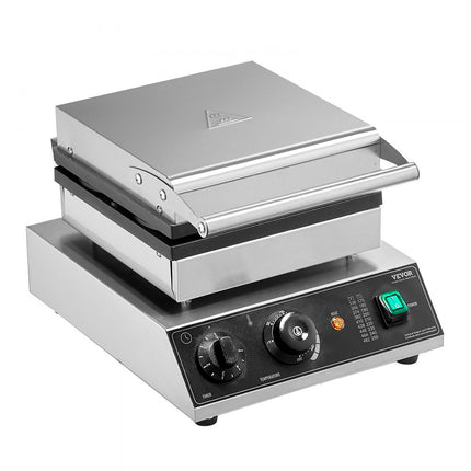 VEVOR Commerciële Wafelijzer Wafelijzer Machine 1750W 4 Stuks Ronde Wafels