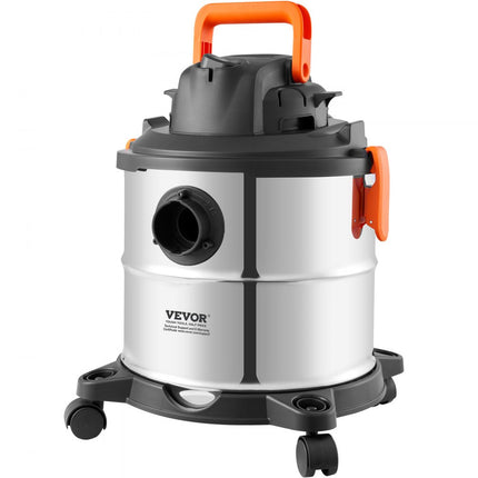 VEVOR nat-droogzuiger industriële stofzuiger 20L 6HP met sproeiers zilver