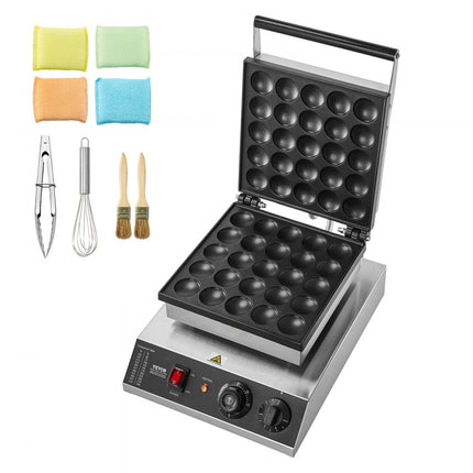 VEVOR Mini Pannenkoekenmachine Nederlandse Pannenkoekenmaker 25-delig RVS Dorayaki