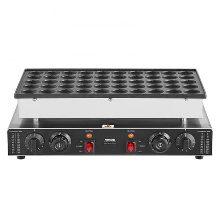 VEVOR Mini Pannenkoekenmachine Nederlandse Pannenkoekenmaker 50 stuks RVS 1700W