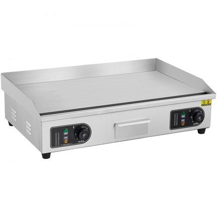 VEVOR 4400W elektrische grillplaat Gladde commerciële ijzeren gastrogrillkeuken
