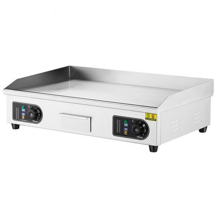 VEVOR 4400W elektrische grillplaat Gladde commerciële ijzeren gastrogrillkeuken