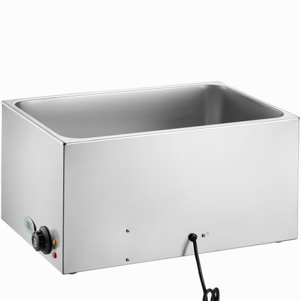VEVOR voedselverwarmer komfoor gastronormbak 18L 1200W buffet RVS