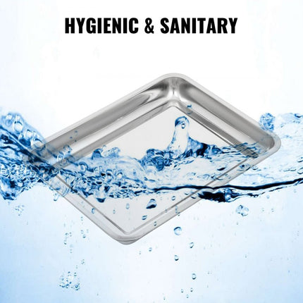 VEVOR RVS Medische Kar, 82-130 cm Medische Rolwagen, 10 kg Medische Trolleywagen, met een Afneembaar 45 x 35 x 4,8 cm Dienblad en Verstelbaar Hoogte, voor Schoonheidsspecialisten, Klinieken, Tatoeages