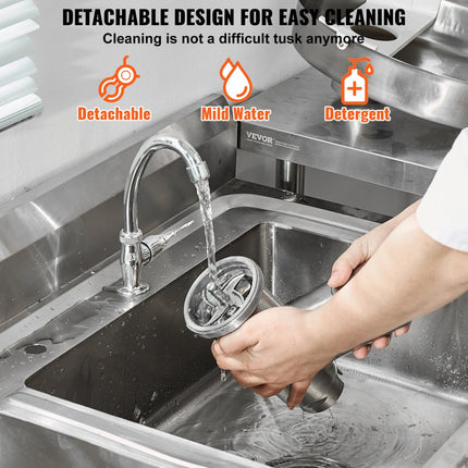 VEVOR Commerciële elektrische vleesmolen 6,35 kg / min Worstvuller