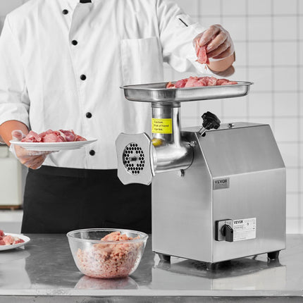 VEVOR Commerciële elektrische vleesmolen 4,17 kg/min Worstvuller Maker Keuken