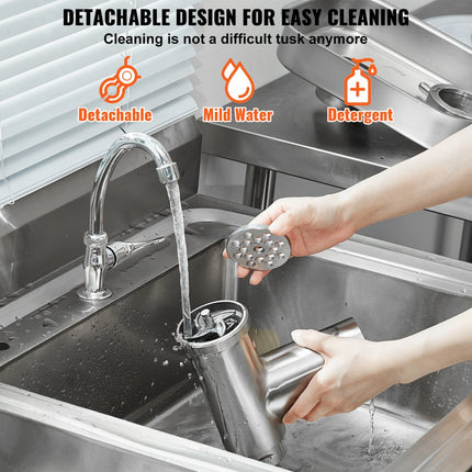 VEVOR Commerciële Elektrische Vleesmolen 2,27 kg/min Worstvulmachine 300 W