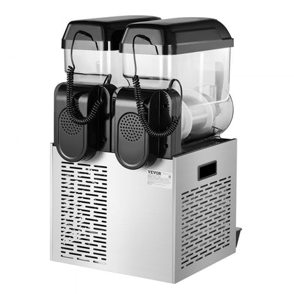 VEVOR Commerciële Slushy Machine 12Lx2 Margarita Smoothie Frozen Drink Maker