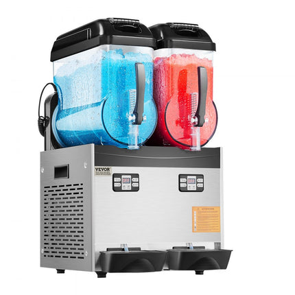 VEVOR Commerciële Slushy Machine 12Lx2 Margarita Smoothie Frozen Drink Maker