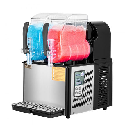 VEVOR Commerciële Slushy Machine 4Lx2 Margarita Smoothie Frozen Drink Maker