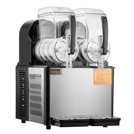 VEVOR Commerciële Slushy Machine 4Lx2 Margarita Smoothie Frozen Drink Maker