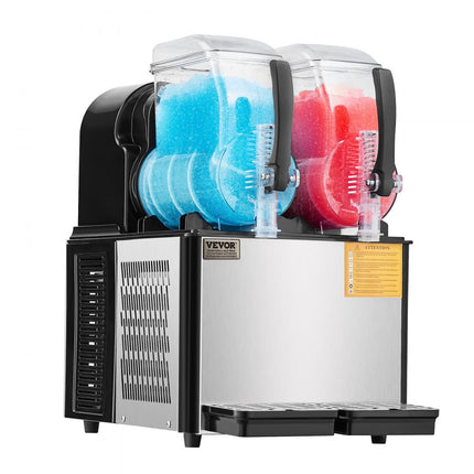 VEVOR Commerciële Slushy Machine 4Lx2 Margarita Smoothie Frozen Drink Maker