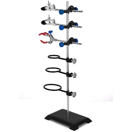 VEVOR 60cm Chemie Lab Stand Ondersteuning Klem Fles Condensor Clip Filtratie Ondersteuning Ring Bevestiging
