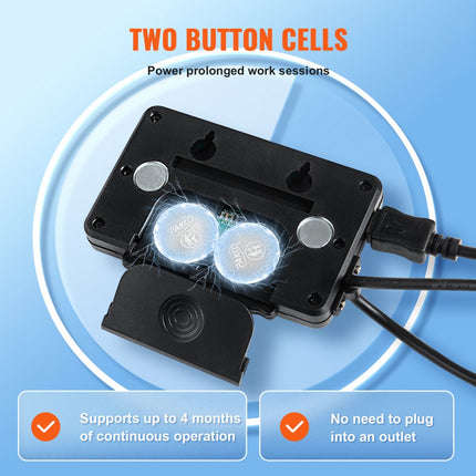 VEVOR digitaal display, 152,4, 304,8, 609,6 mm, 3-assige lineaire schaal DRO-displaykit met L-vormige steunen Z-vormige steunen verdikte platen knopschroef