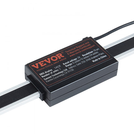 VEVOR digitaal display, 152,4, 304,8, 609,6 mm, 3-assige lineaire schaal DRO-displaykit met L-vormige steunen Z-vormige steunen verdikte platen knopschroef