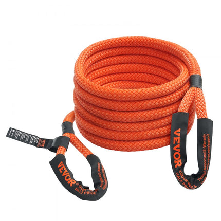 VEVOR 25 mm x 6 m sleepkabel 17237 kg zware off-road sleepband extreem zware herstelband met 30% elastische energie voor jeep auto vrachtwagen ATV UTV SUV tractor