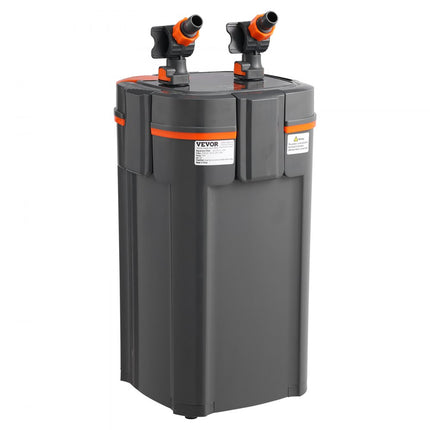 VEVOR Aquariumfilter 317GPH, 4-traps potfilter 378,5L, extreem stil intern aquariumfilter met UV-bescherming, dompelbaar krachtfilter met meerdere functies voor aquaria, 12W