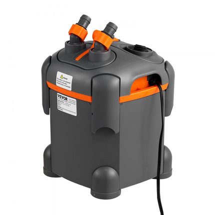 VEVOR Aquariumfilter 172GPH, potfilter 30 gallon, ultrastil intern aquariumfilter met UV-bescherming, multifunctioneel dompelbaar krachtfilter voor aquaria, 8W