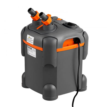 VEVOR Aquariumfilter 172GPH, potfilter 30 gallon, ultrastil intern aquariumfilter met UV-bescherming, multifunctioneel dompelbaar krachtfilter voor aquaria, 8W