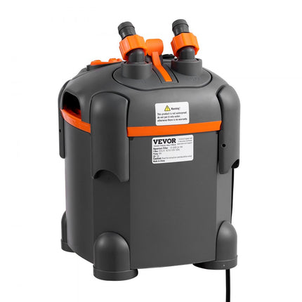 VEVOR Aquariumfilter 172GPH, potfilter 30 gallon, ultrastil intern aquariumfilter met UV-bescherming, multifunctioneel dompelbaar krachtfilter voor aquaria, 8W