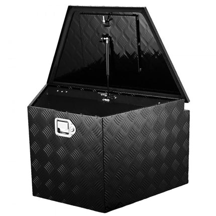 VEVOR Trailer Tong Box, Aluminium Diamond Plate Tool Box, Heavy Duty Trailer Box Storage met slot en sleutels, Multifunctionele Trailer Tong Box voor Pick-up Truck, RV,