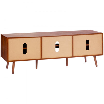 VEVOR Rotan TV-meubel 165cm TV Boho TV-meubel TV-meubel Walnoot