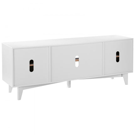 VEVOR Rotan TV-meubel 191 cm TV Boho TV-meubel Witte TV-kast
