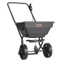 VEVOR strooier 15L zaadstrooier 810x455x750mm kunstmeststrooier 0-3m strooibreedte centrifugaalstrooier 11kg draagvermogen handstrooier handstrooier Q235 frame zoutstrooier met kunststof wielen