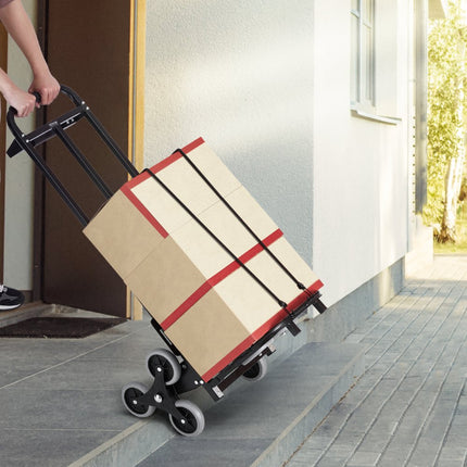 VEVOR trappenwagen stapelwagen steekwagen transportwagen trapklimmer 208kg