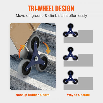 VEVOR Steekwagen Trap Steekwagen Trap Klimmer Aluminiumlegering 150-250kg