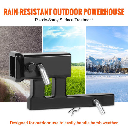 VEVOR Rise-Drop Extender Verlengstuk Trekhaakontvanger 1-1/4" naar 2" Adapter