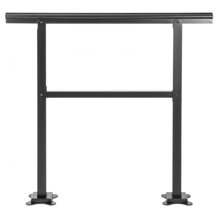VEVOR Balustrade Trap Trapleuning Smeedijzeren Leuning 75 kg Armsteun Antislip Handgreep Stappen Zwart 3 ft Trap Leuning Windtrap Leuning