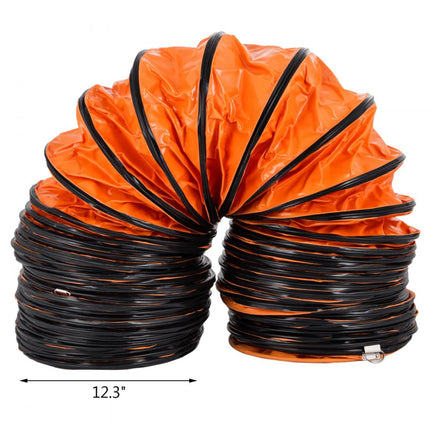 7,6 m PVC flexibele kanaalhoing voor afzuigventilator 30,5 cm diameter