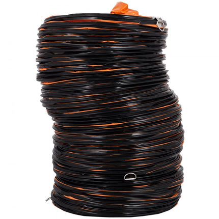 VEVOR Pvc flexibele kanalen 32FT/9,8m fit ventilator 12 Inch Draagbaar Snel Oranje