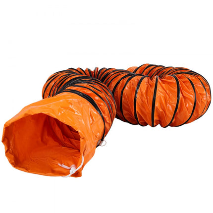 VEVOR Pvc flexibele kanalen 32FT/9,8m fit ventilator 12 Inch Draagbaar Snel Oranje