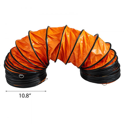 VEVOR PVC Flexibele Kanaalslang 7,6 M/25 FT voor 250 MM Diameter Afzuigventilator