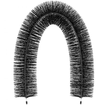 VEVOR dakgootbeschermerborstel met 38" lange borstelharen, 11 cm (diameter), dakgootborstel, bladbescherming, past op 1/2" dakgoten, dakgootborstel gemaakt van gegalvaniseerd staaldraad