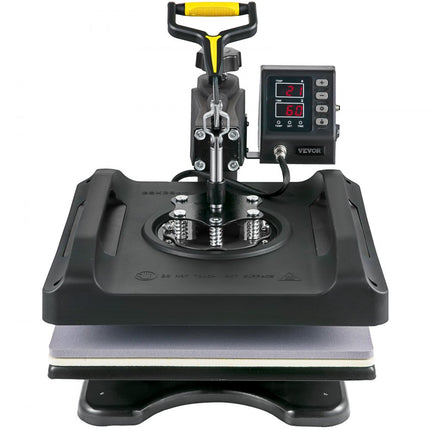 VEVOR Transferpers Warmteoverdracht Printer 8 in 1 Digitale Swing Hittepers Machine 38 x 38 cm Warmte Persmachine Digitale Printer Nauwkeurig Digitaal